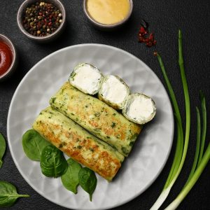Spinach & Cream Cheese Bliny HOT