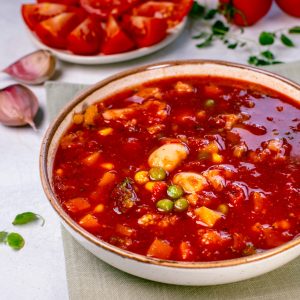 Creamy Tomato Ministrone Soup